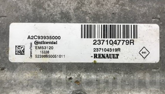 Прошивка блоков управления двигателем Renault